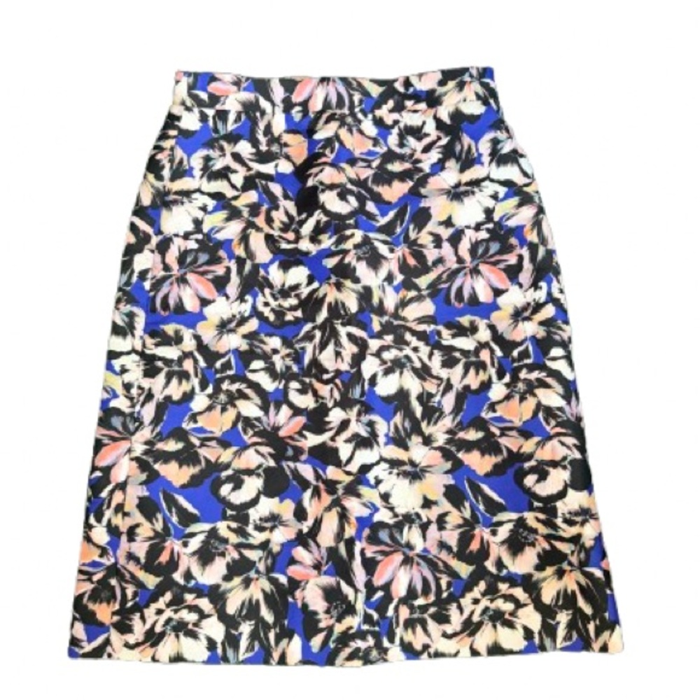 J.Crew A-line Skirt Hibiscus Floral Print -Size 4-Fully Lined